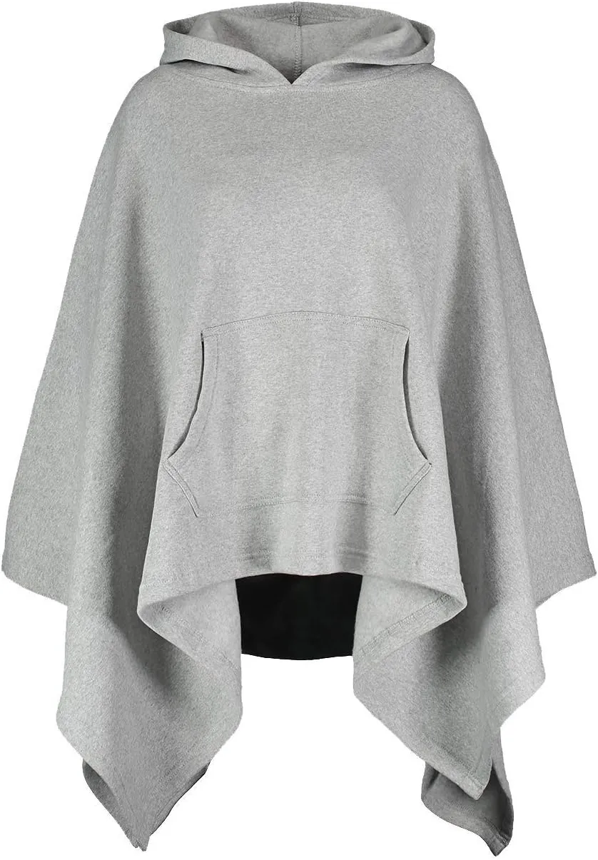 MV Sport Women's Sweatshirt Blanket Poncho Hoodie/Cozy Fleece Pullover Ponchos/Warm Hooded Cape for Women