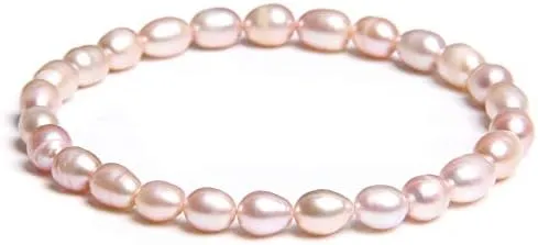 Natural Freshwater Pearls Bracelets Women 2022 Bangles Handmade White Baroque Pearls Beads Elastic Bracelet Men Fashion Jewelry - (Metal Color: 17; Length: 19cm)