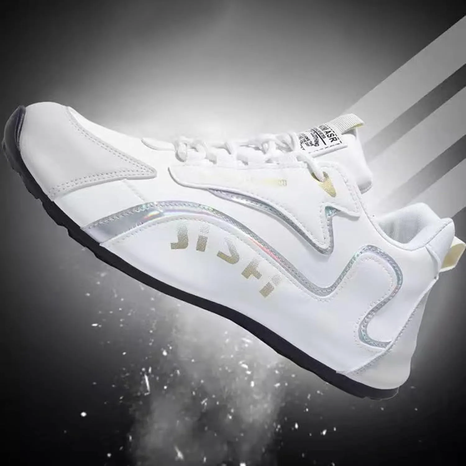 Non Slip Work Sport Shoes for Men Comfortable Lightweight Casual Walking Shoe Hook and Loop Orthopedic Sneakers