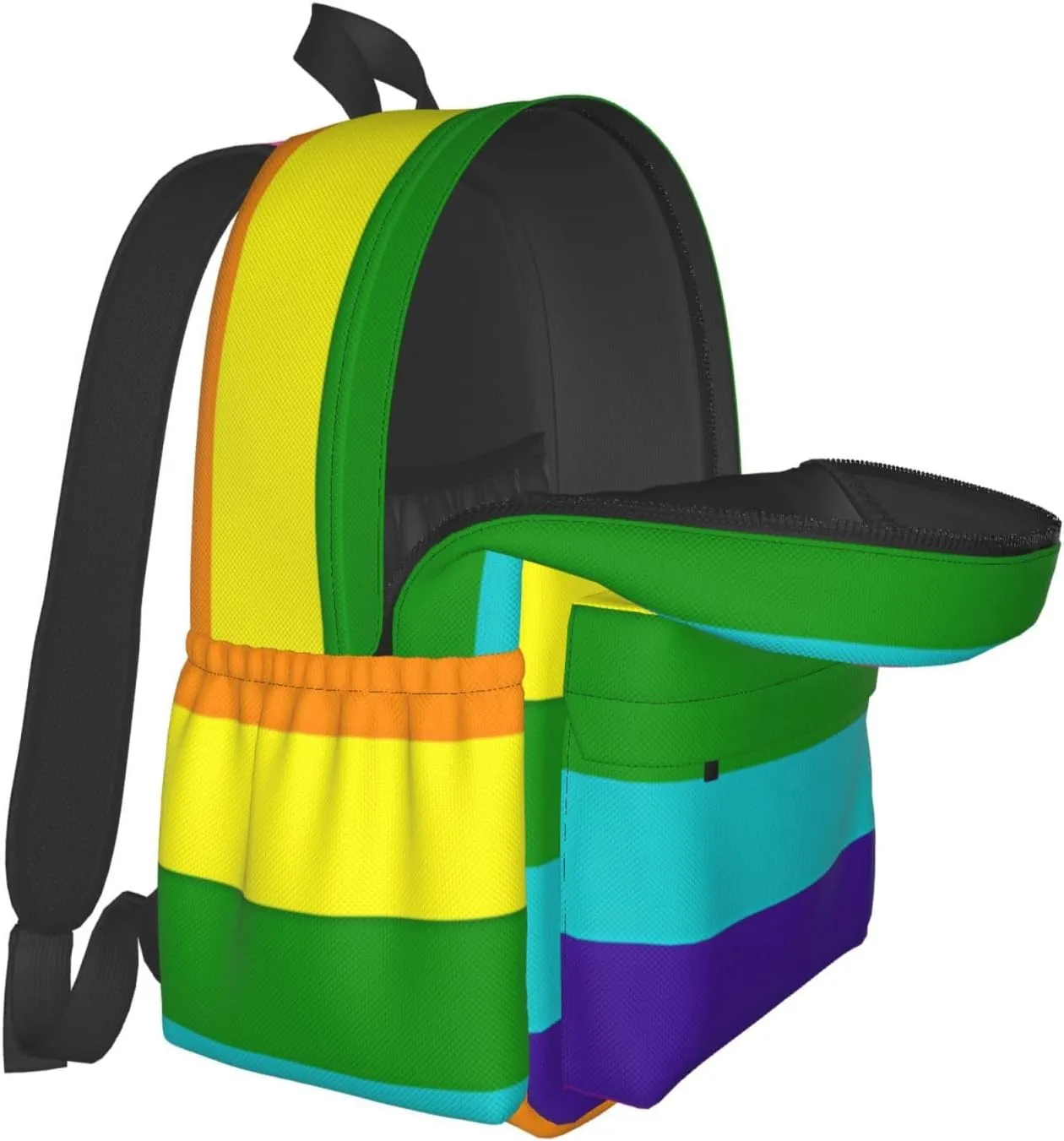 Original Gay Pride Flag Laptop Backpack Shoulder Bag Laptop Pack Travel Backpacks Commuter Back Pack Casual Daypack Bags With Side Pockets