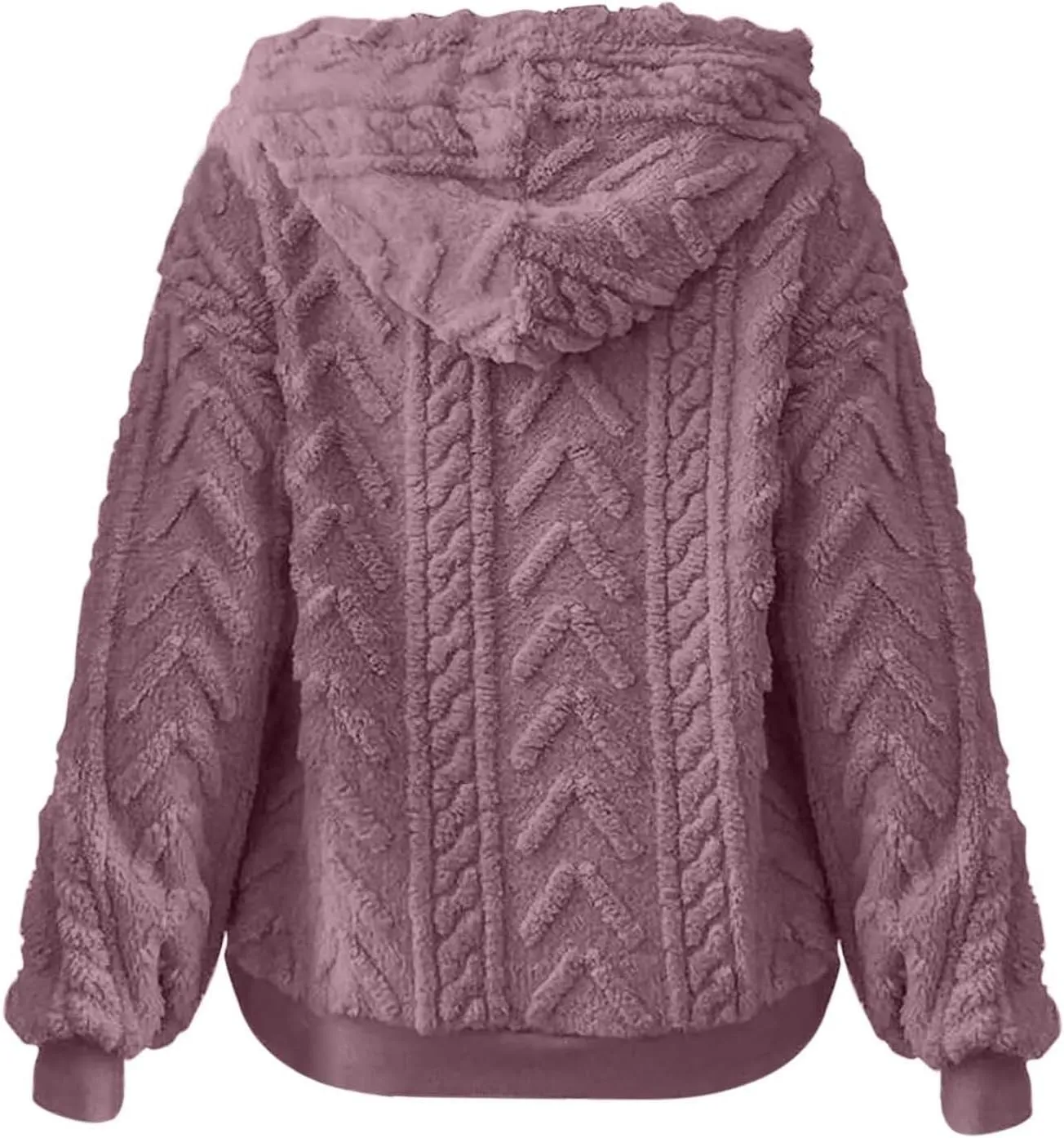 Oversized Hoodie For Women, Cable Knit Fuzzy Pullover Sweatshirt, Fall Clothes