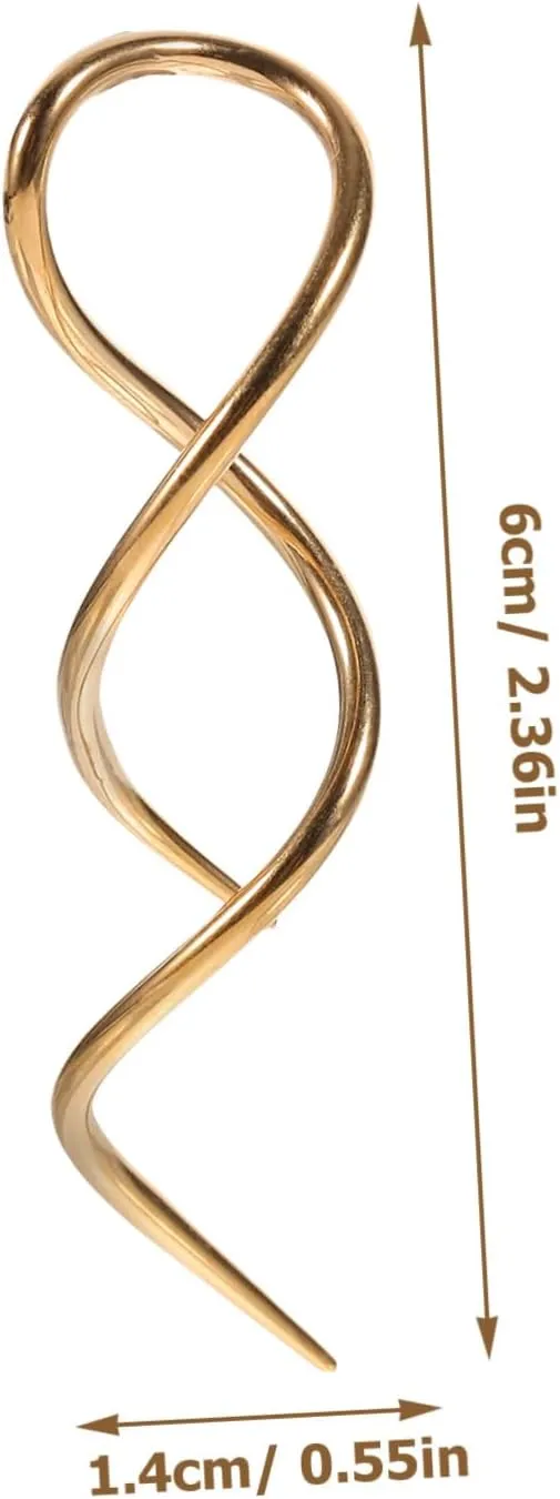 PartyKindom Simple Earrings Twisted Flared Threader Double Helix Hoop Gage Rig Gauge Spiral Horn Point Strain