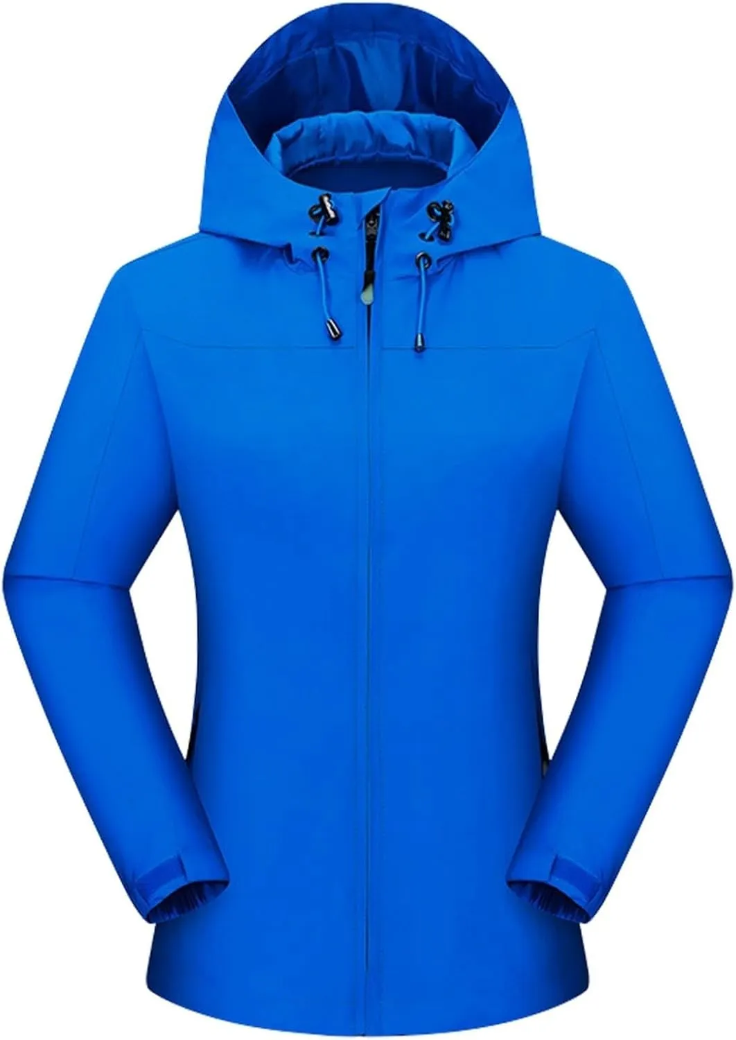 PeQAQ Rain Jacket Women Lightweight Waterproof Raincoat Hood Zipper Cycling Bike Windbreaker Jackets 2024 Outdoor Trench Coat