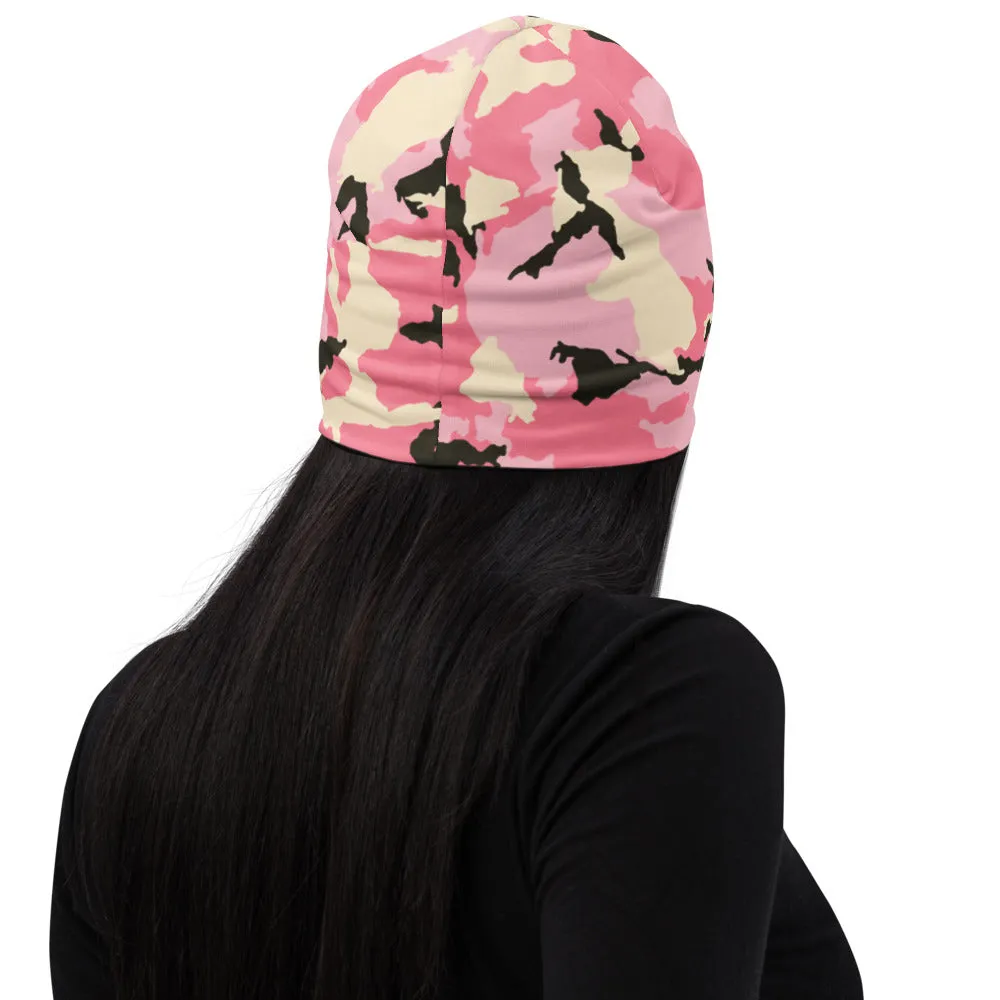 'Pink Camo' beanie