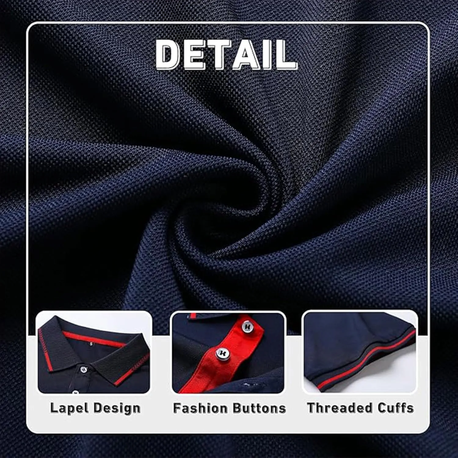 Polo Shirts for Men Moisture Wicking Men's Golf Shirts Casual Dry Fit Sleeve Short Polo Shirts