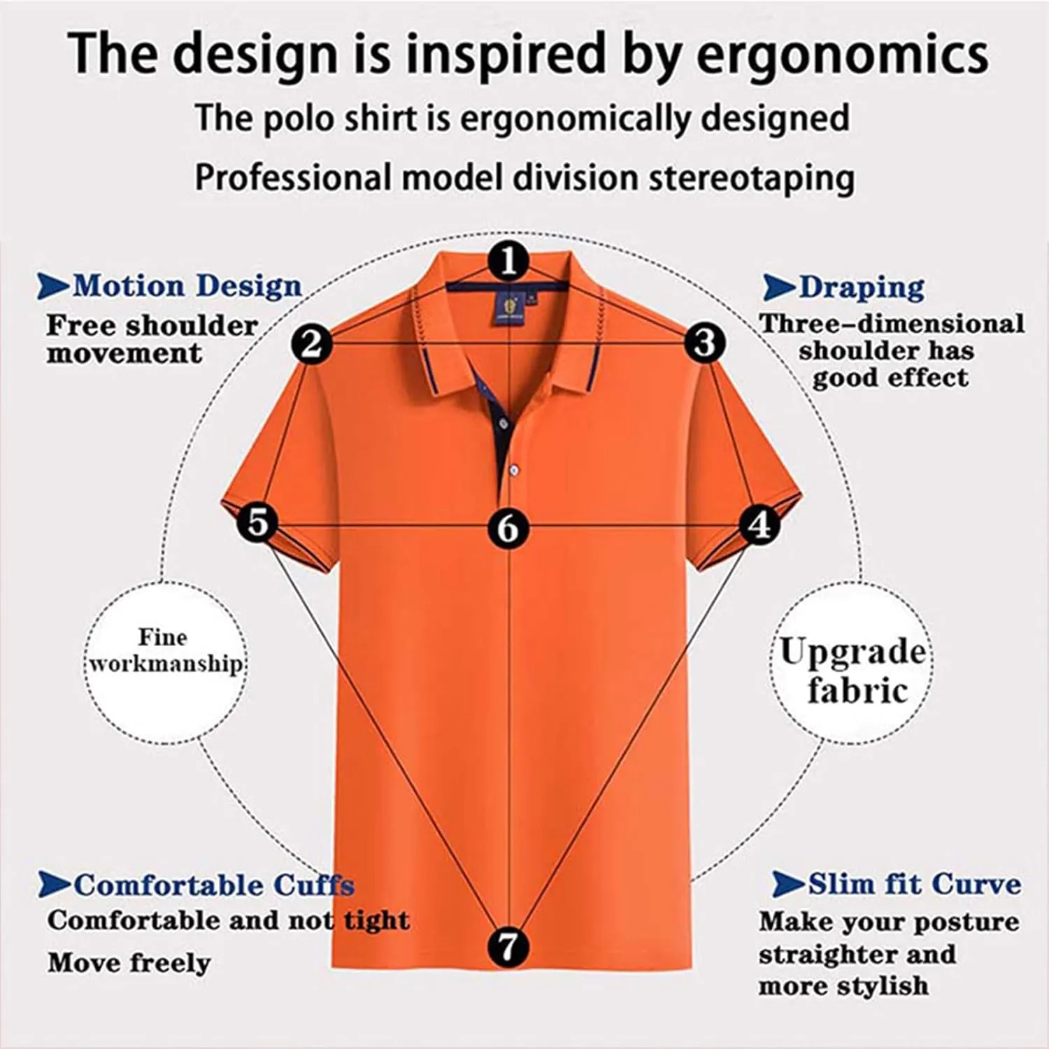 Polo Shirts for Men Moisture Wicking Men's Golf Shirts Casual Dry Fit Sleeve Short Polo Shirts