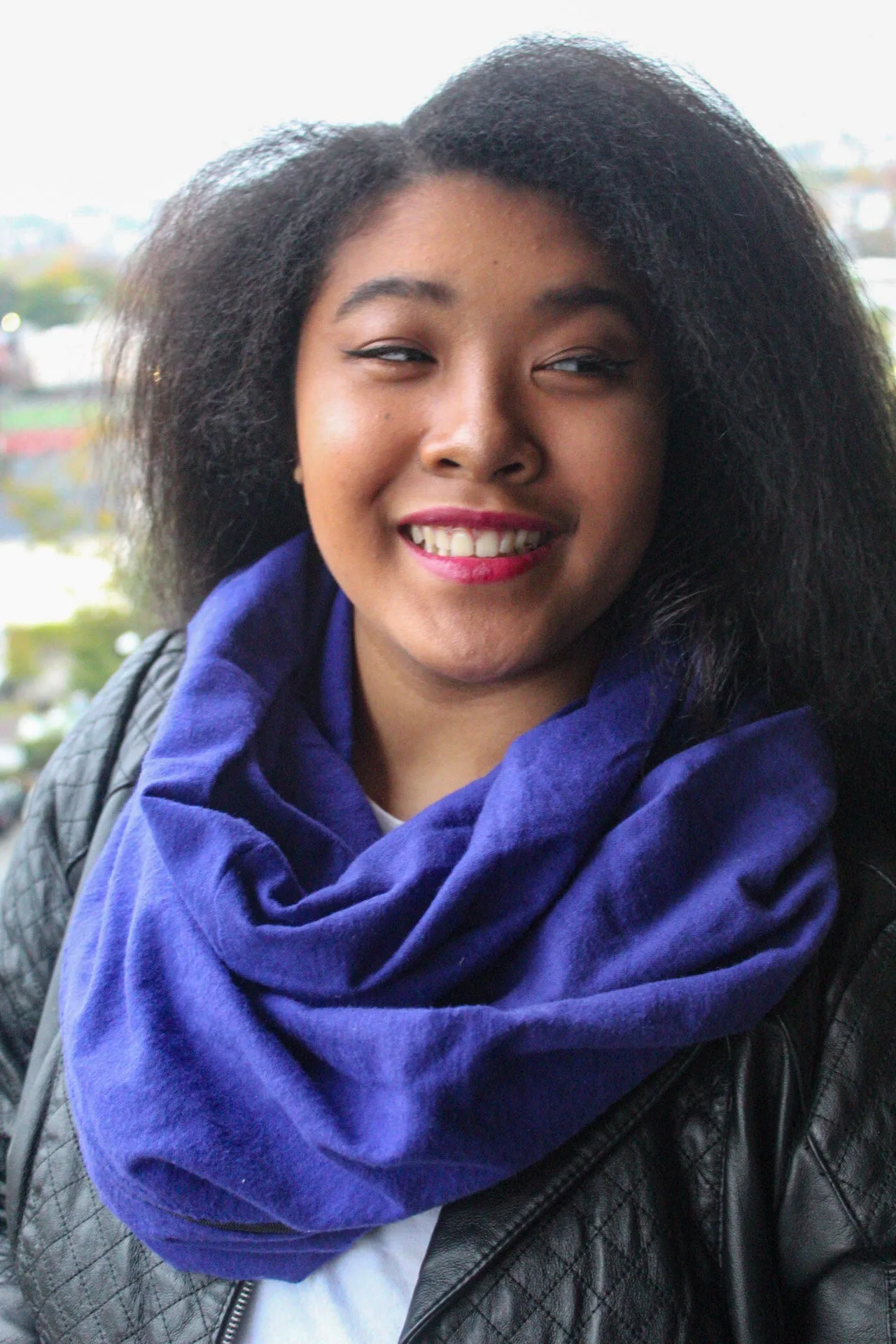 Purple Zippered Pocket Infinity Scarf I The Enchanted Magnolia