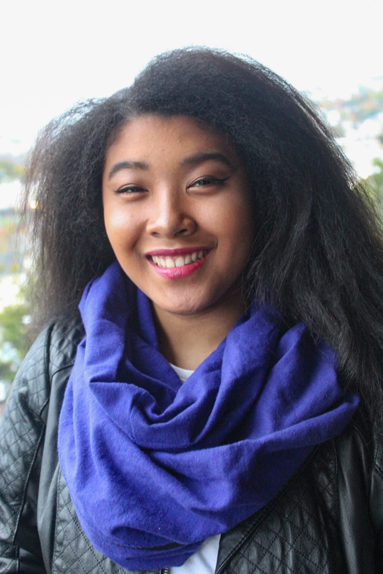 Purple Zippered Pocket Infinity Scarf I The Enchanted Magnolia