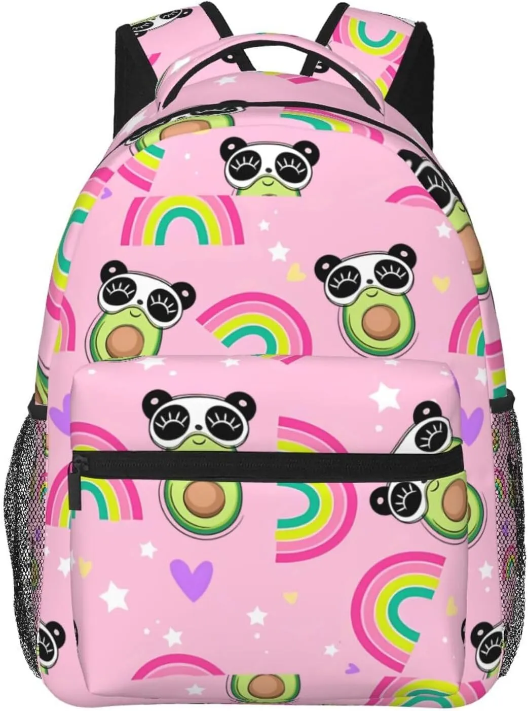 Rainbow Panda Backpack for Women Man Lightweight Laptop Backpacks Book Bag Casual Daypacks for Hiking Travel College Office