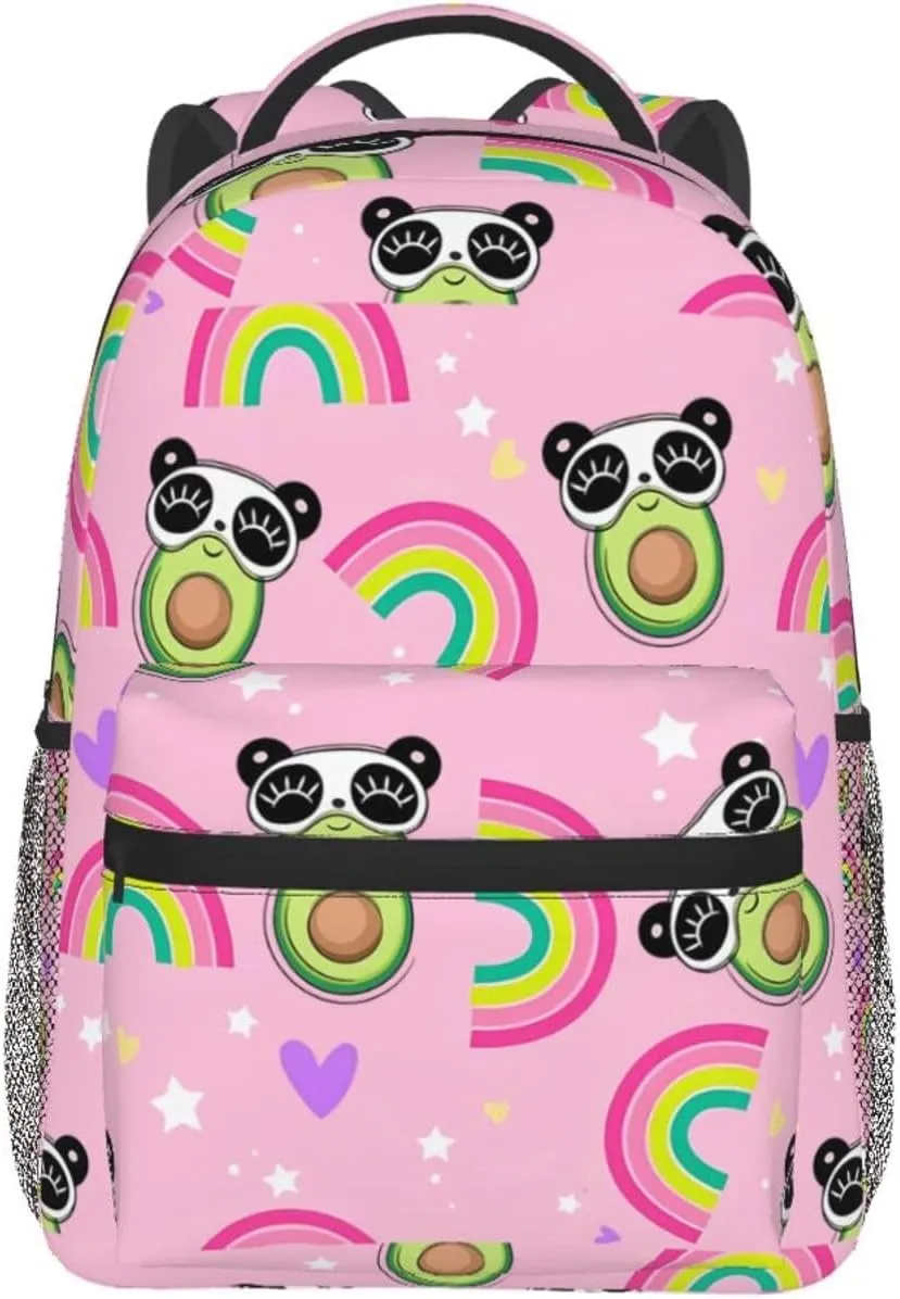 Rainbow Panda Backpack for Women Man Lightweight Laptop Backpacks Book Bag Casual Daypacks for Hiking Travel College Office