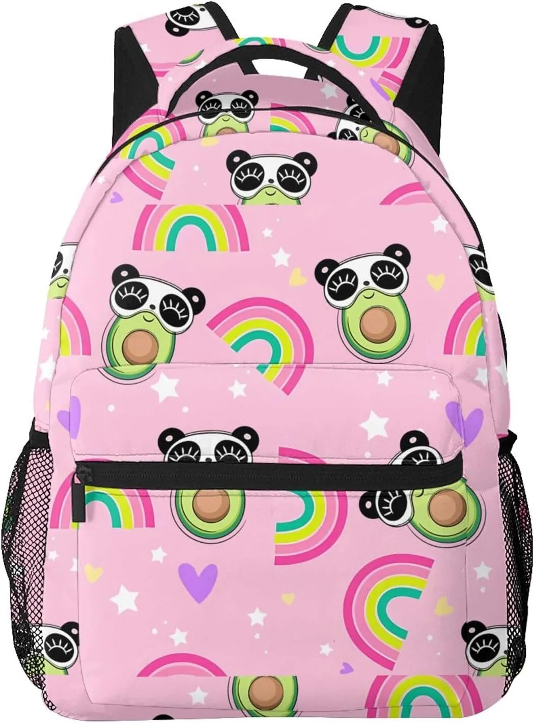 Rainbow Panda Backpack for Women Man Lightweight Laptop Backpacks Book Bag Casual Daypacks for Hiking Travel College Office