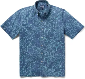 Reyn Spooner Mens Tropical Leaves Hawaiian Aloha Shirt - Button Front