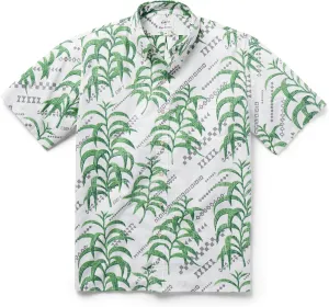 Reyn Spooner Mens Tropical Leaves Hawaiian Aloha Shirt - Button Front