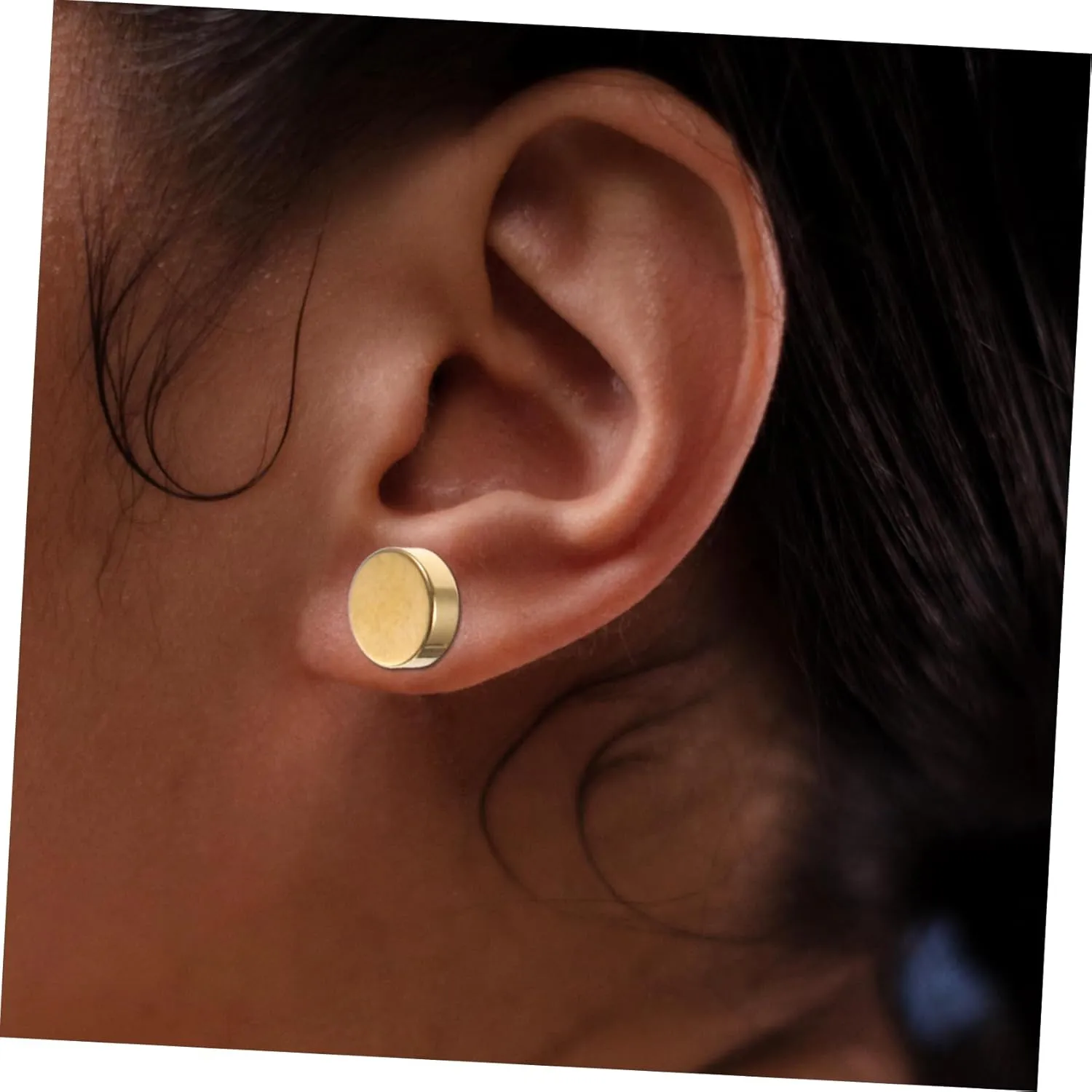 Round Shaped Earrings Hoops Triple Fidget Big Hoop Earrings Nose Rings for Women Gold Small Hoop