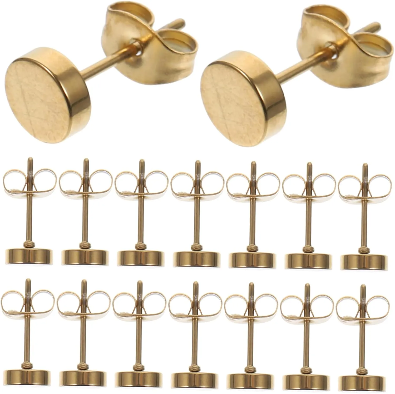 Round Shaped Earrings Hoops Triple Fidget Big Hoop Earrings Nose Rings for Women Gold Small Hoop