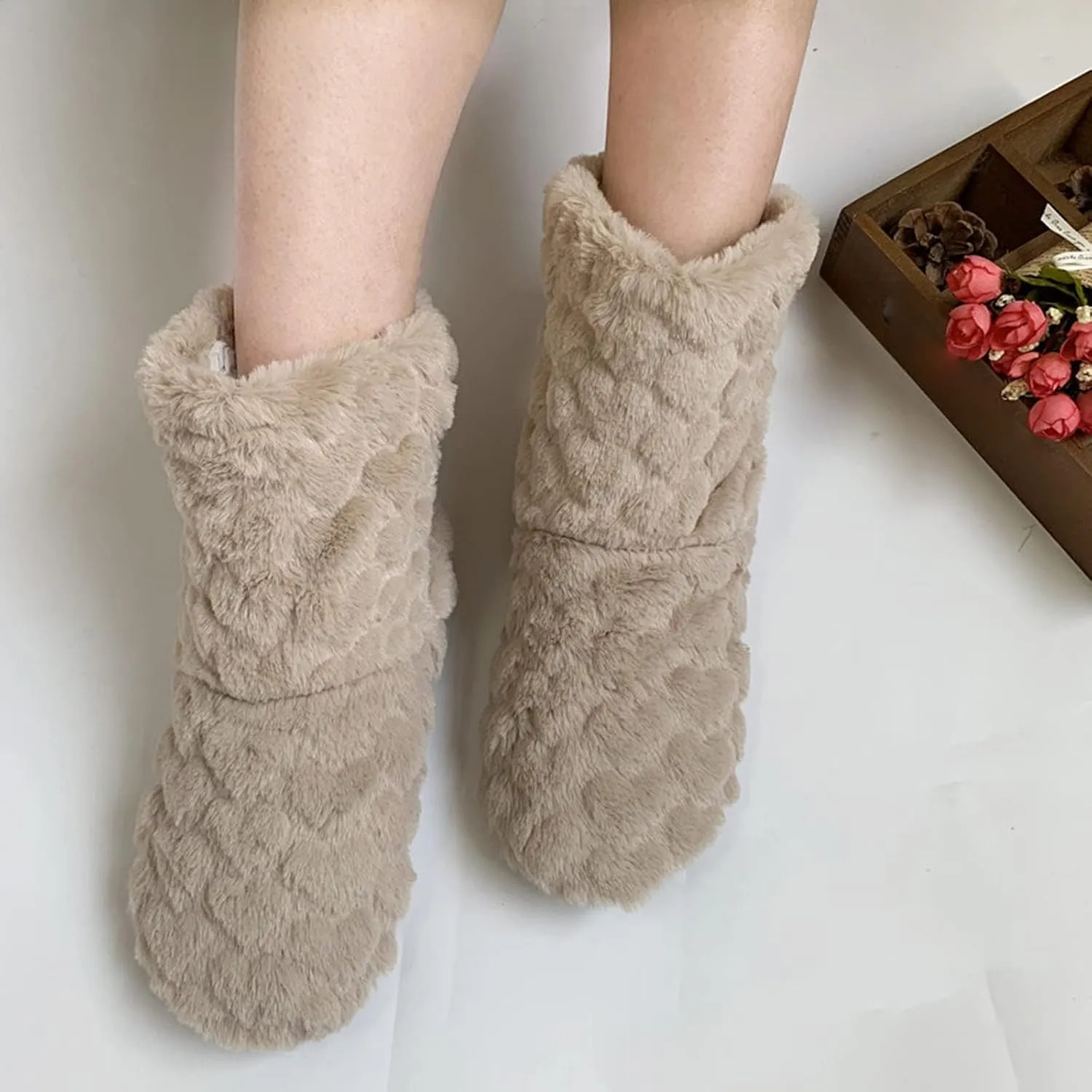 SBGMoSJ Winter Slippers for Women Indoor and Outdoor Warm Indoor Shoes Fuzzy Slipper Sandals Warm Slippers for Women Indoor Lightweight Christmas Pillow Covers 20x20 Gifts for Him 2023
