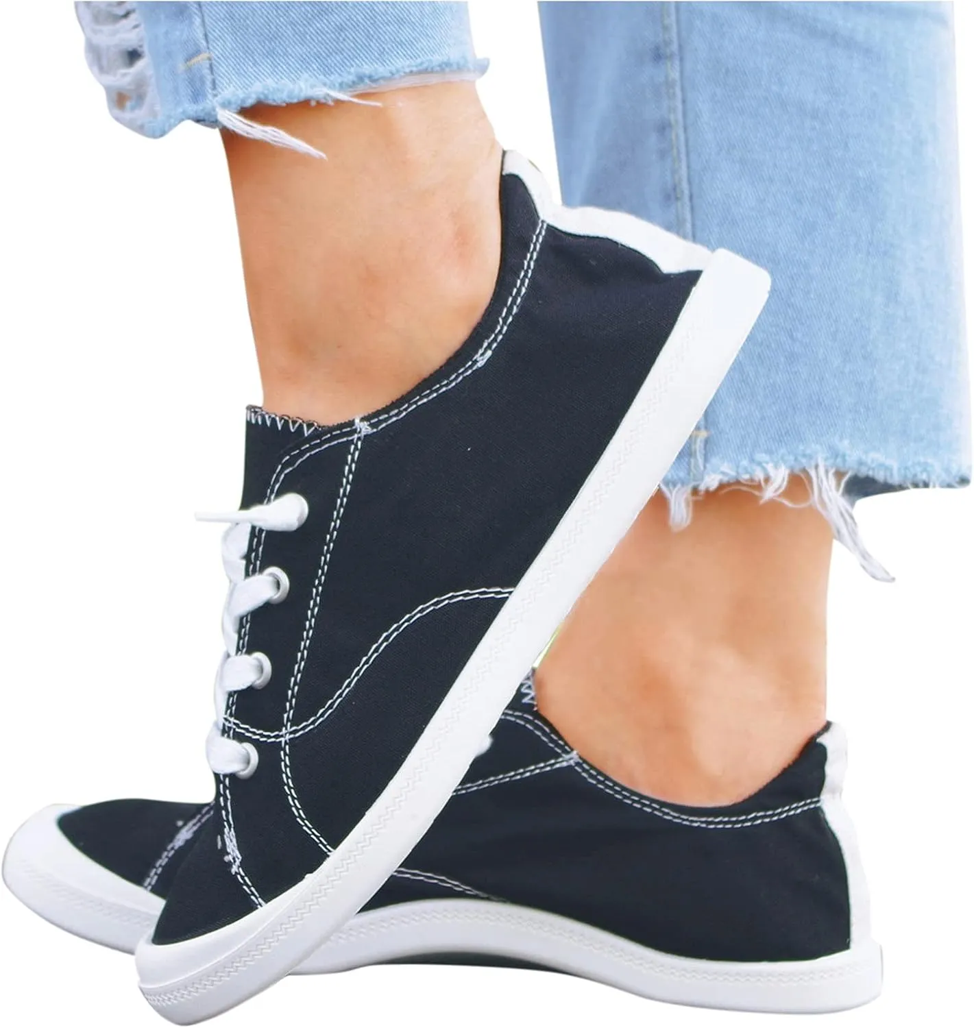 SBGMoSJ Womens Sneakers Wide Width Women's Comfortable Working Nurse Shoes Non-Slip Black Glitter Sneakers for Women Dressy Wedge Heel Sneakers for Women Slip On Tennis Shoes Women Size 11