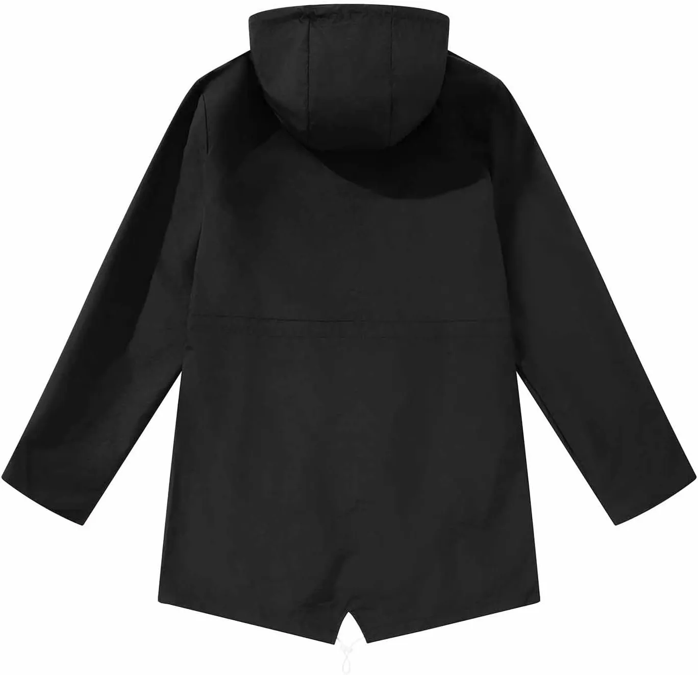 Sinzelimin Women's Hooded Jackets Fashion Solid Color Outdoor Sports Hoodies Windproof Mid-Length Hooded Windbreaker Jacket