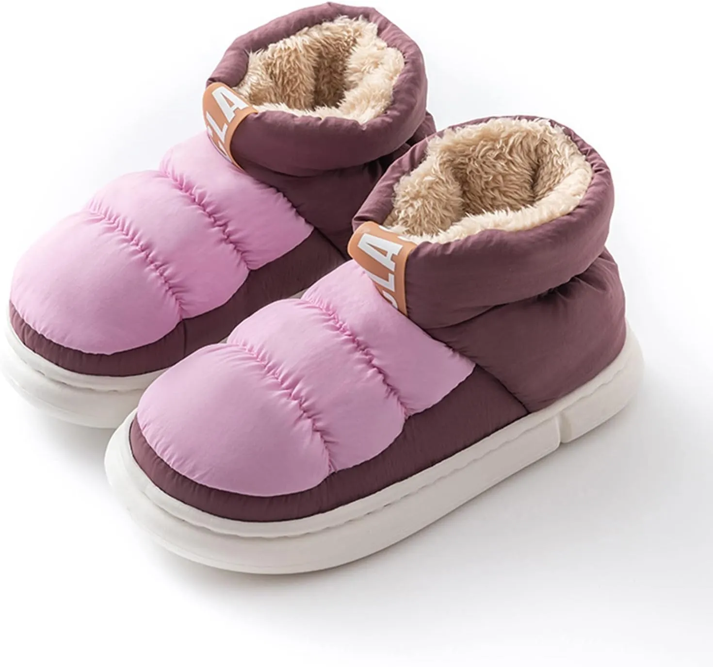 Snow Boots for Women Cute Womens Waterproof Snow Boots Tall Womens Winter Boots White Outdoor Boots Women 9.5 Botas De Invierno Mujer