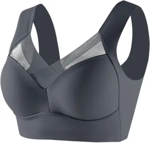 Sports Bra for Women - Large Bust, High Support, No Underwire, Plus Size, Push Up Supportive Bra - Breathable, Padded