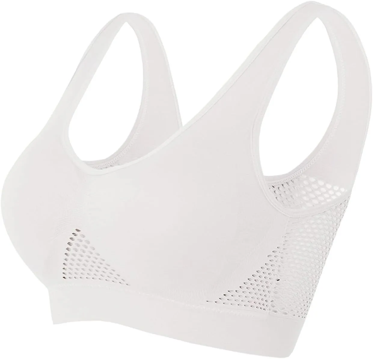 Sports Bras for Women No Underwire Large Bust High Impact Wirefree Bra Push Up Comfortable Breathable Bras