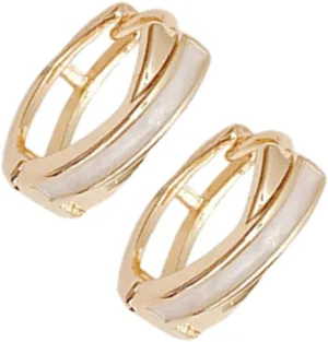 Stylish Minimalist Geometry Earrings Comfortable Hoop Earrings for Women Present