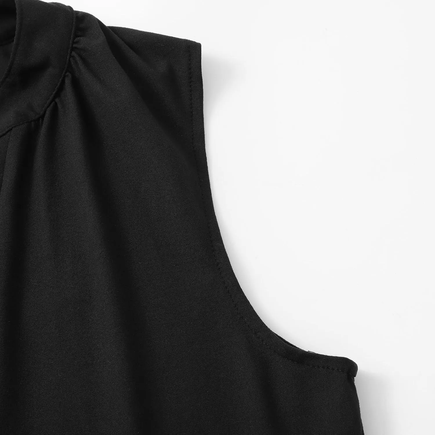 Summer Dresses for Women 2025 Maxi Flowy Casual Boho Sundresses Sleeveless V-Neck Pleated Beach Vacation Tank Dress
