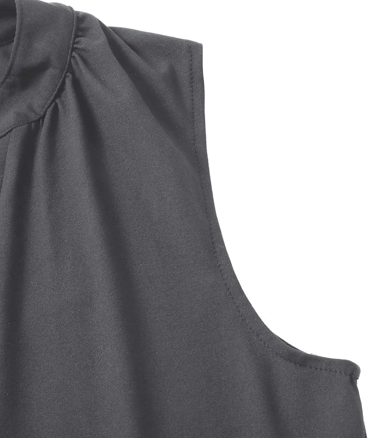 Summer Dresses for Women 2025 Maxi Flowy Casual Boho Sundresses Sleeveless V-Neck Pleated Beach Vacation Tank Dress