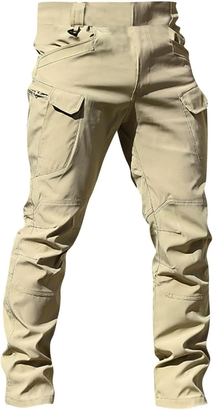 Tactical Pants for Men Stretch Cargo Pants Hiking Construction Carpenter Pant Relaxed Fit Trousers Multi Pockets