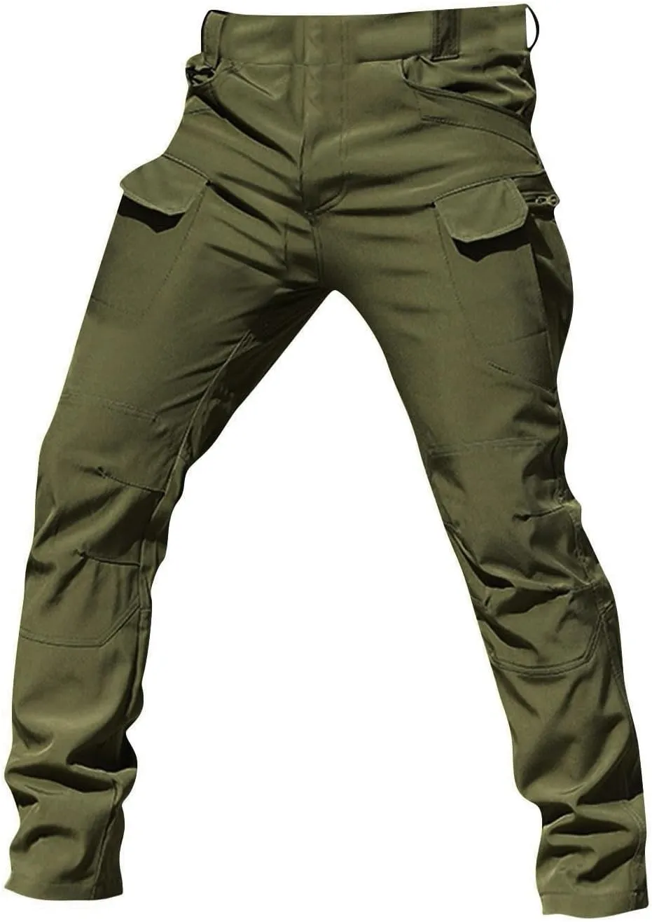 Tactical Pants for Men Stretch Cargo Pants Hiking Construction Carpenter Pant Relaxed Fit Trousers Multi Pockets