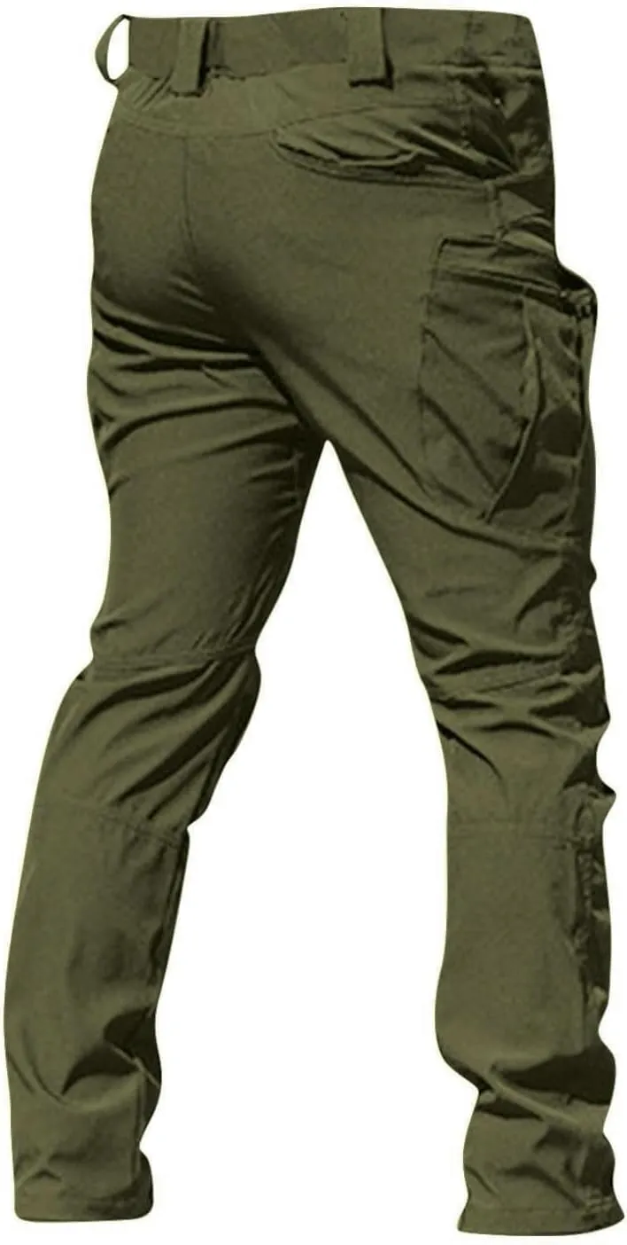 Tactical Pants for Men Stretch Cargo Pants Hiking Construction Carpenter Pant Relaxed Fit Trousers Multi Pockets