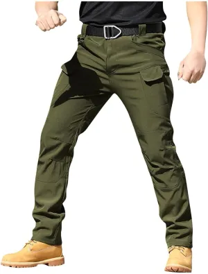 Tactical Pants for Men Stretch Cargo Pants Hiking Construction Carpenter Pant Relaxed Fit Trousers Multi Pockets