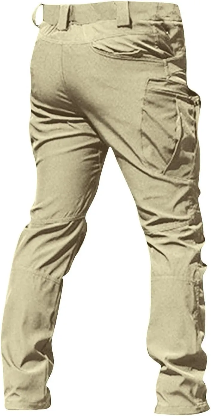Tactical Pants for Men Stretch Cargo Pants Hiking Construction Carpenter Pant Relaxed Fit Trousers Multi Pockets