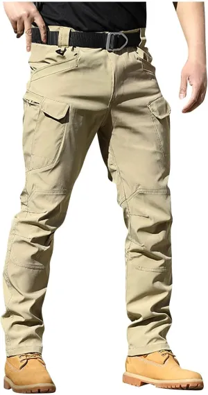 Tactical Pants for Men Stretch Cargo Pants Hiking Construction Carpenter Pant Relaxed Fit Trousers Multi Pockets