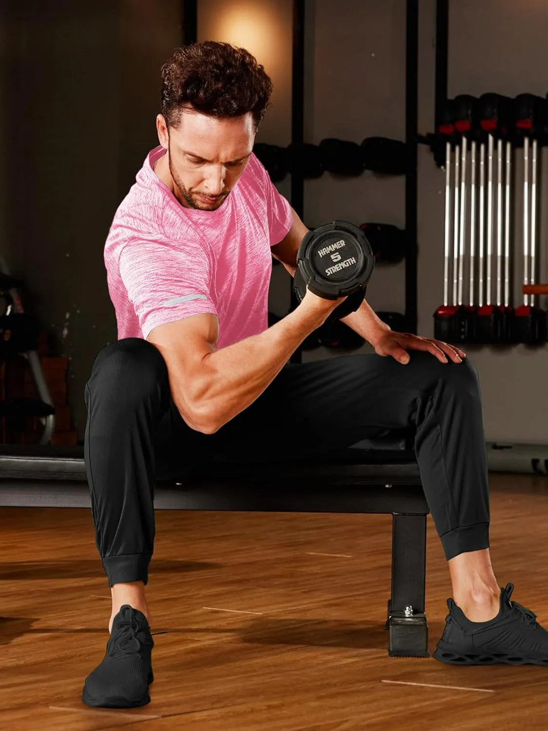 TACVASEN Mens Workout Shirts Short Sleeve Athletic Dry Fit Tshirts Shirts Running Gym Crewneck T-Shirts