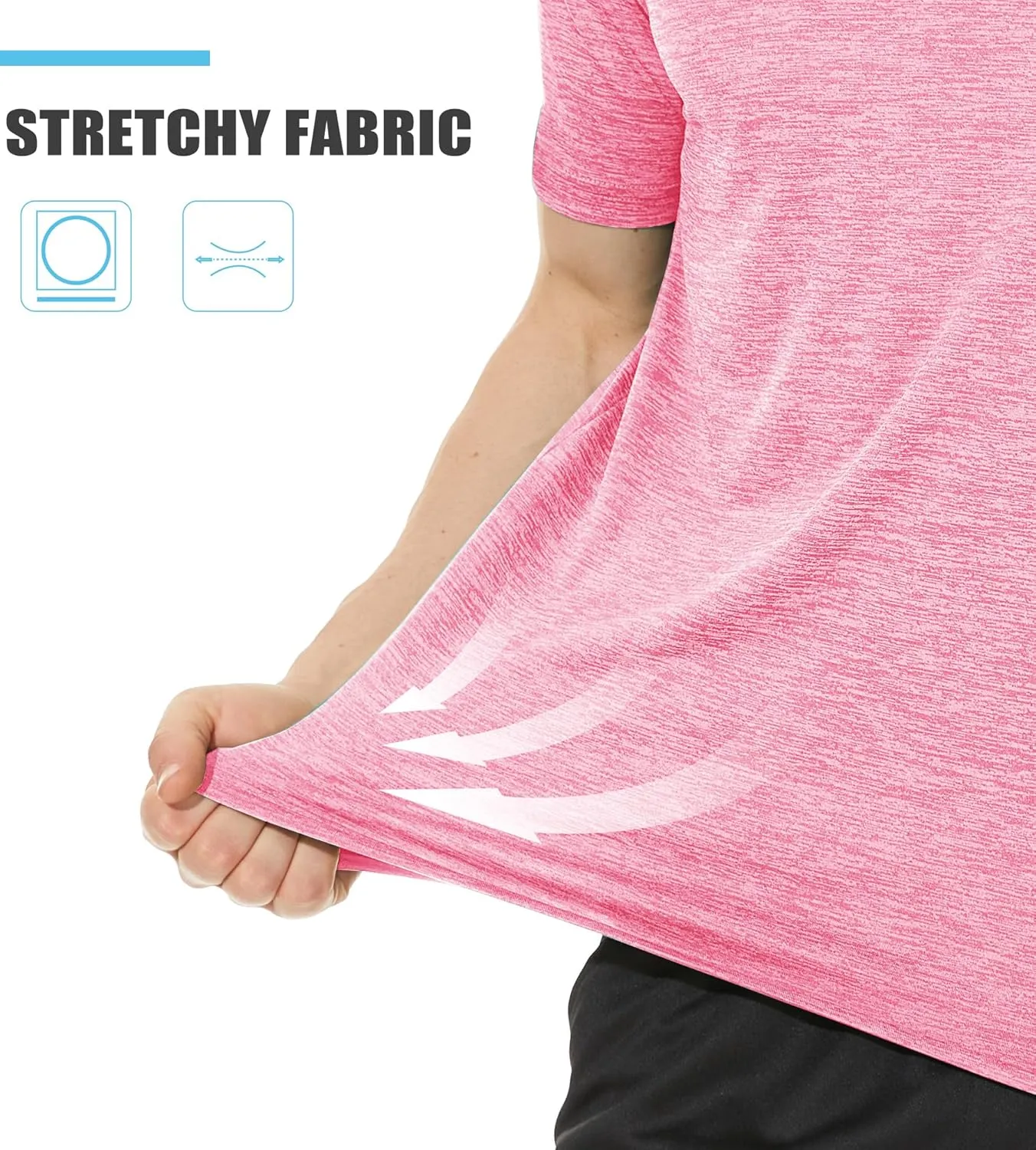 TACVASEN Mens Workout Shirts Short Sleeve Athletic Dry Fit Tshirts Shirts Running Gym Crewneck T-Shirts