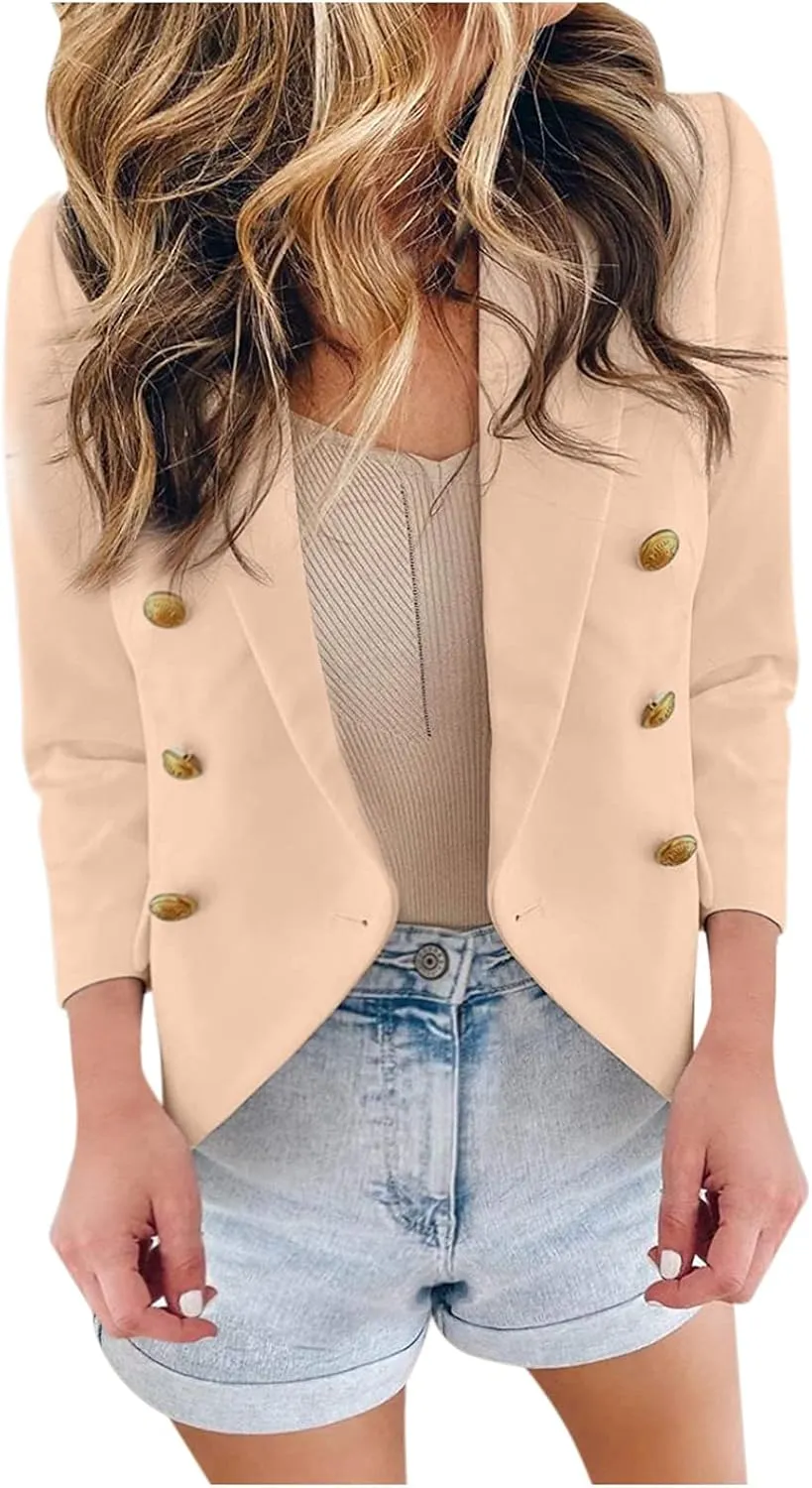 Tan Knitted Cardigan for Women Women Casual Jacket Coat Long Sleeve Open Front Jacket Slim Evening Cardigans for