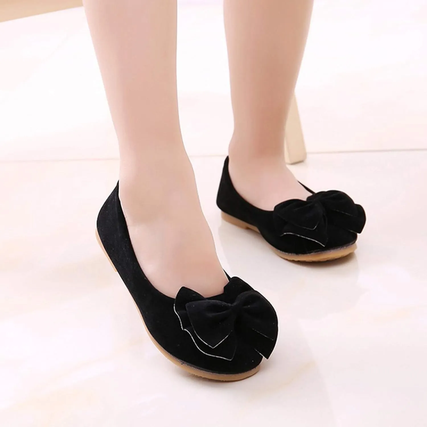 Toddler Dress Shoes Flower Girl Shoes for Weeding Baby Cute Mary Jane Shoes Ballet Flat for Baby Girl Dress Shoes
