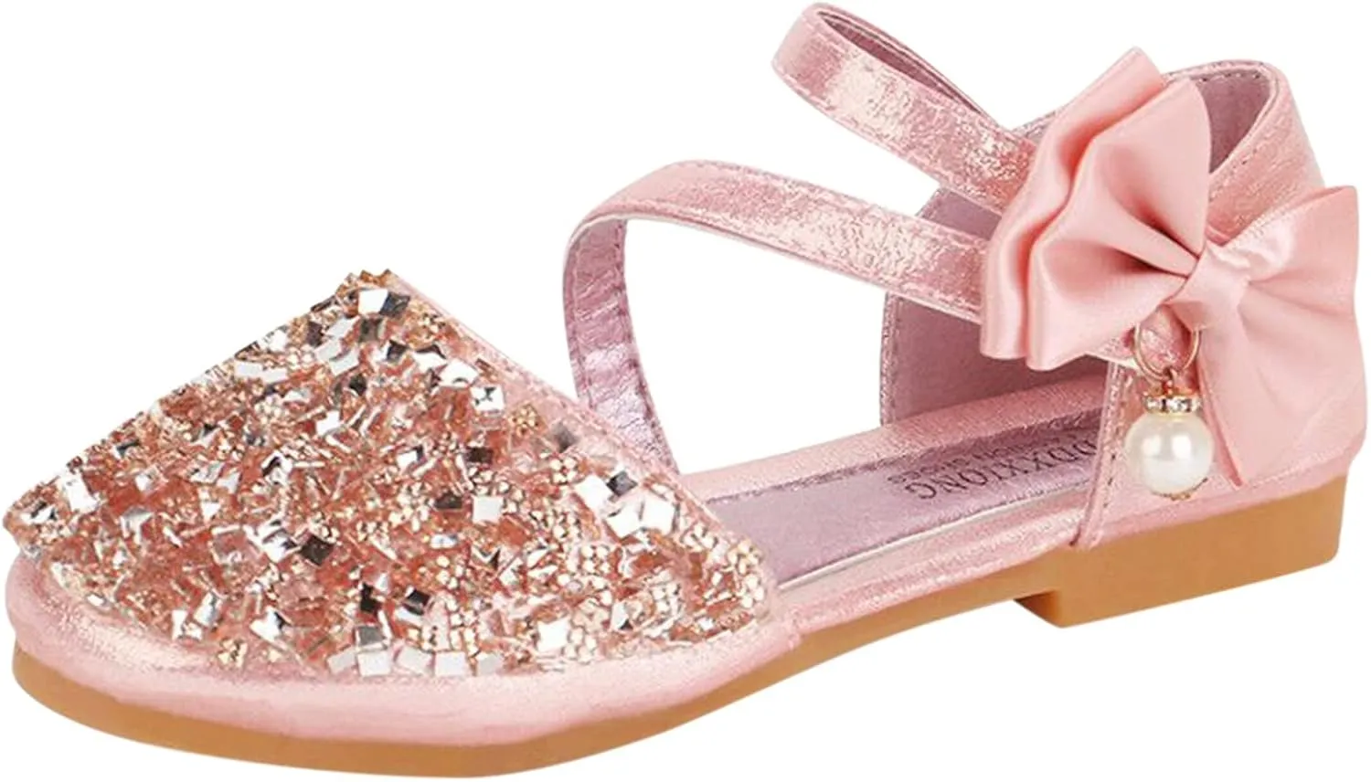 Toddler Girl Shoes,Infant Shoes Sandals Girls Baby Bowknot Kids Crystal Pearl Bling Princess Shoes Gift 1-11 Years