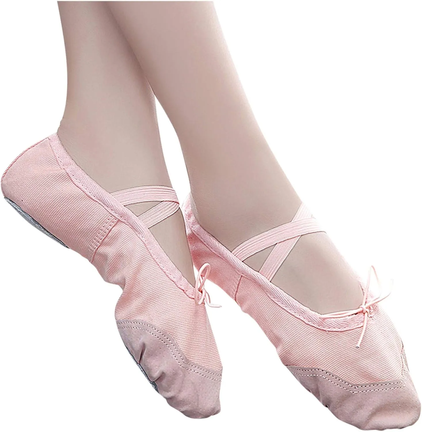 Toddler School Shoes Band Split Shoes Girls Sole Flats Gymnastics Shoes Dance Ballet Canvas Elastic Baby Shoes 12 Month White Tennis Shoes