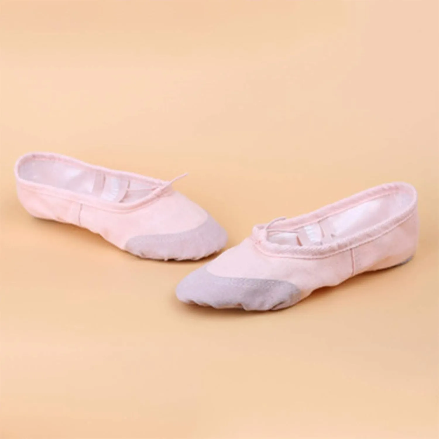 Toddler School Shoes Band Split Shoes Girls Sole Flats Gymnastics Shoes Dance Ballet Canvas Elastic Baby Shoes 12 Month White Tennis Shoes