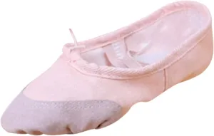 Toddler School Shoes Band Split Shoes Girls Sole Flats Gymnastics Shoes Dance Ballet Canvas Elastic Baby Shoes 12 Month White Tennis Shoes