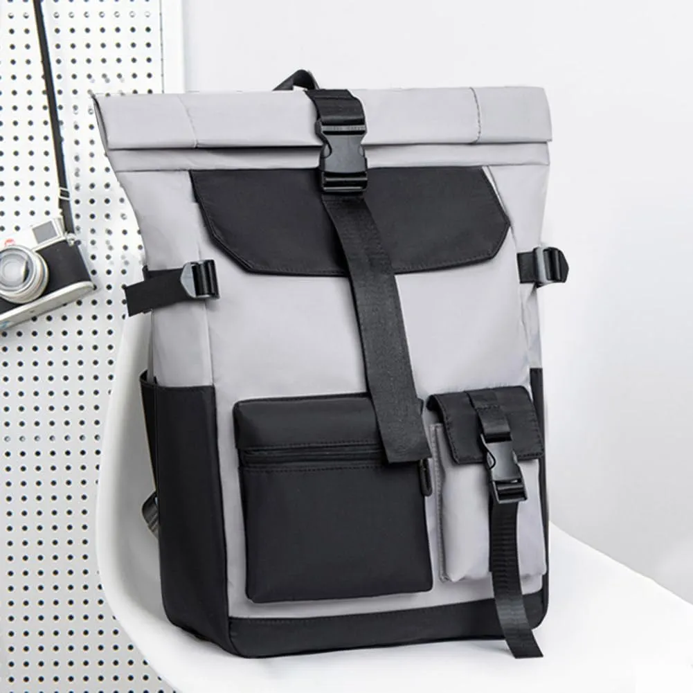 Travel Backpack for Women Men, Waterproof Outdoor Bag Large Capacity Men Camping Hiking Backpack Roll Up Business Laptop Packs