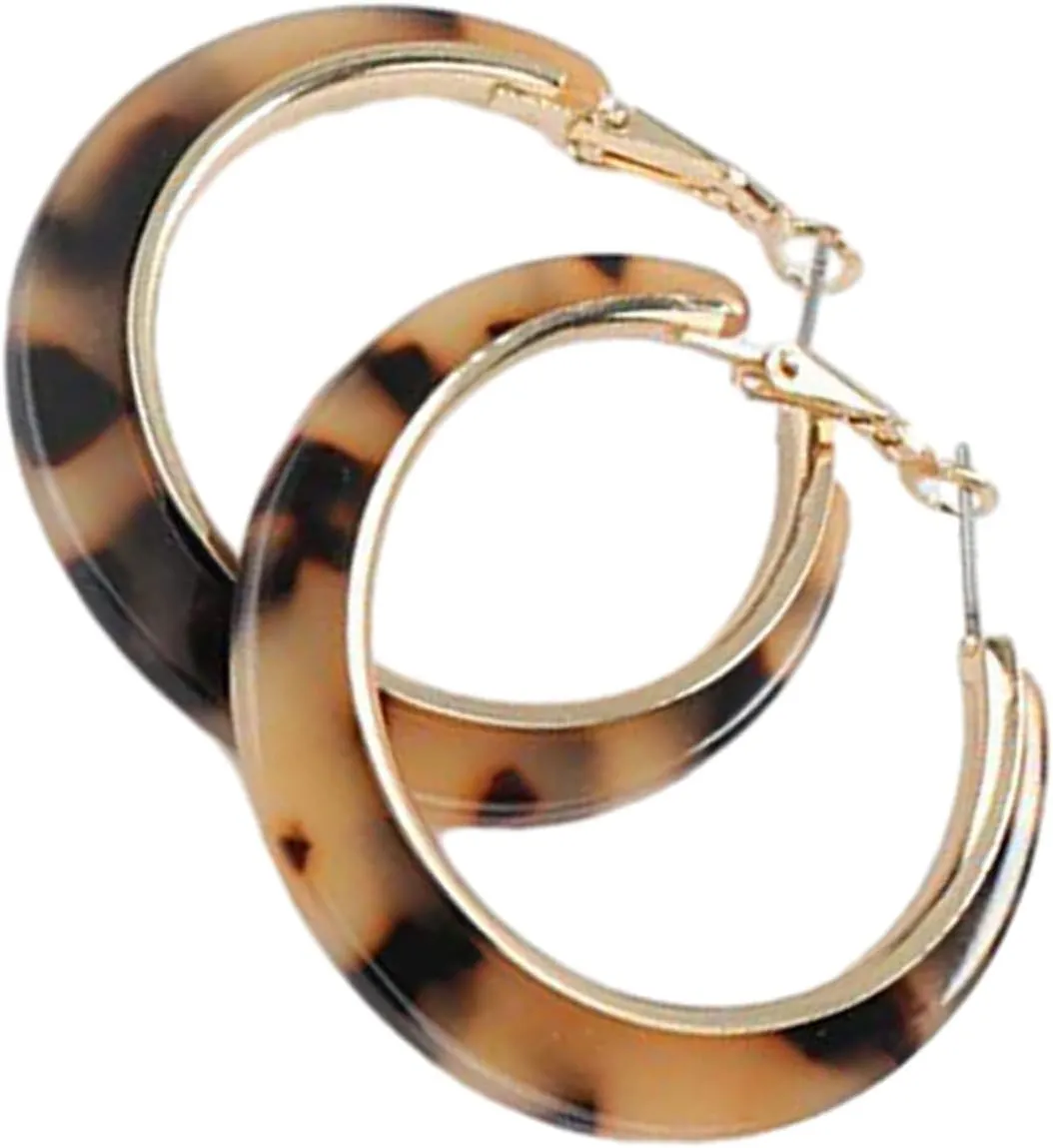 VALICLUD Minimalist Large Earrings Hoop Earrings for Women Dangling Fashion Statement