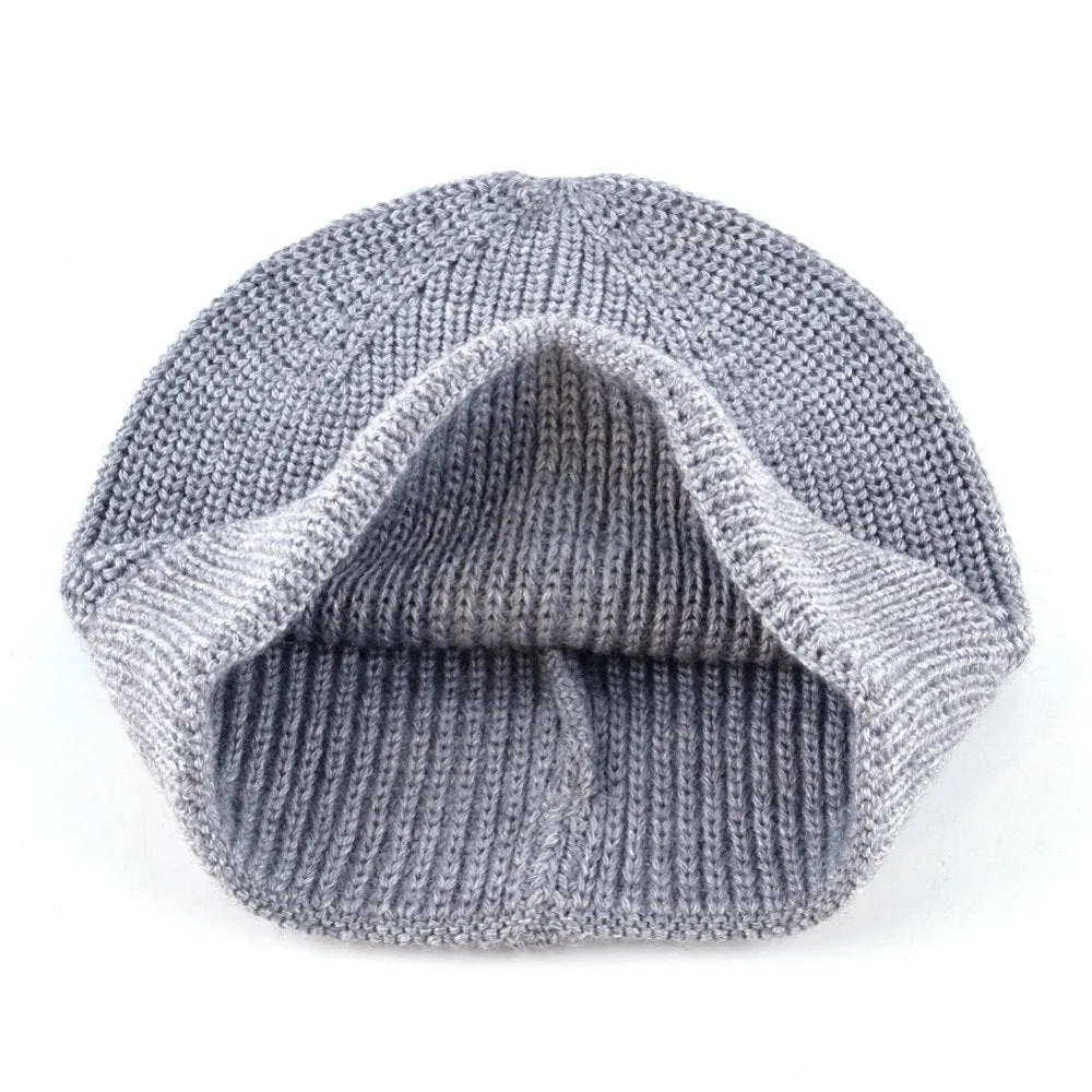 West Louis Real Wool Knitted Beanies Hat