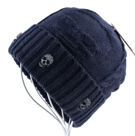 West Louis Velvet Rasta Skull Beanies
