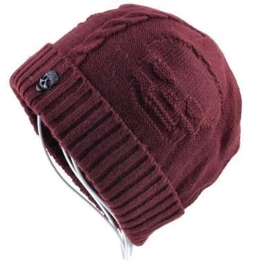 West Louis Velvet Rasta Skull Beanies