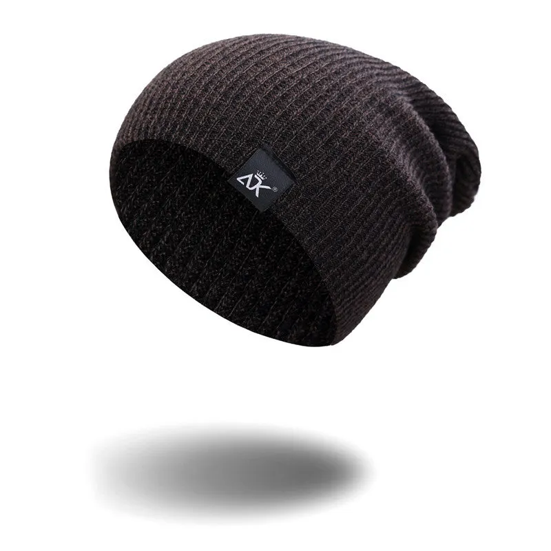 Winter Fashion Knitted Beanie Hat- Elastic Wool Outdoor