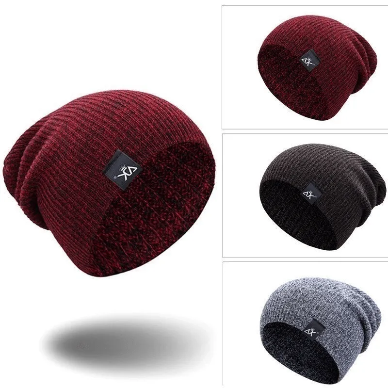 Winter Fashion Knitted Beanie Hat- Elastic Wool Outdoor