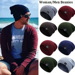 Winter Fashion Knitted Beanie Hat- Elastic Wool Outdoor